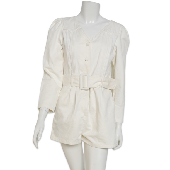 Never Fully Dressed White Denim Jumper - Used - Size 4 - Picture 1 of 3